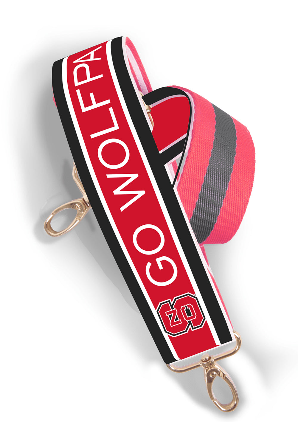 NC State Reversible Patterned Shoulder Strap - Red | Makk Fashions