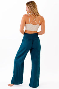 Lotus & Luna: Pacific Wide Leg Cotton Pants | Makk Fashions