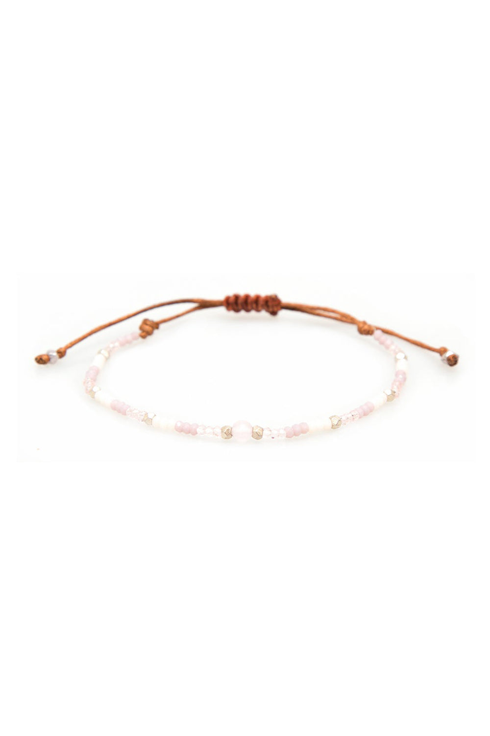 Lotus & Luna: Rose Quartz Goddess Bracelet | Makk Fashions