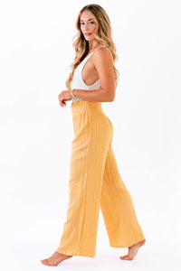 Lotus & Luna: Sunrise Wide Leg Cotton Pants | Makk Fashions