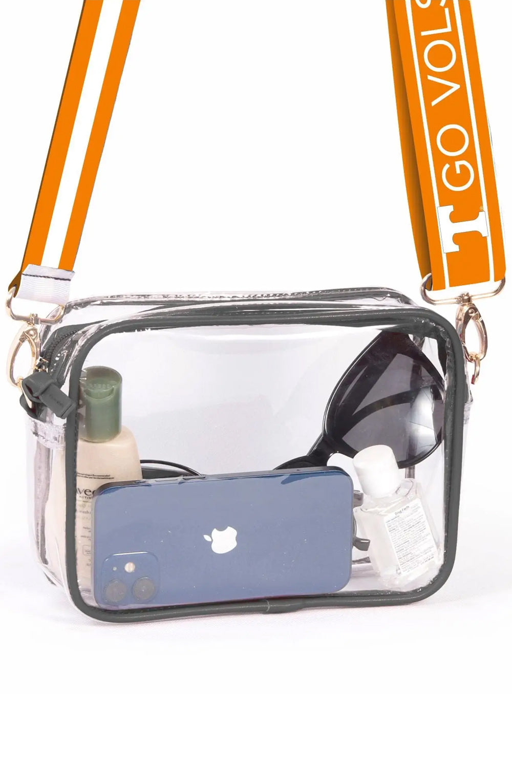 Tennessee Vols Clear Reversible Strap Purse - Orange | Makk Fashions