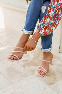 The Jane Strappy Heel - Nude | Makk Fashions