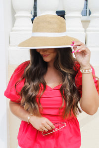 The Victoria Paper Braid Backless Hat - White | Makk Fashions