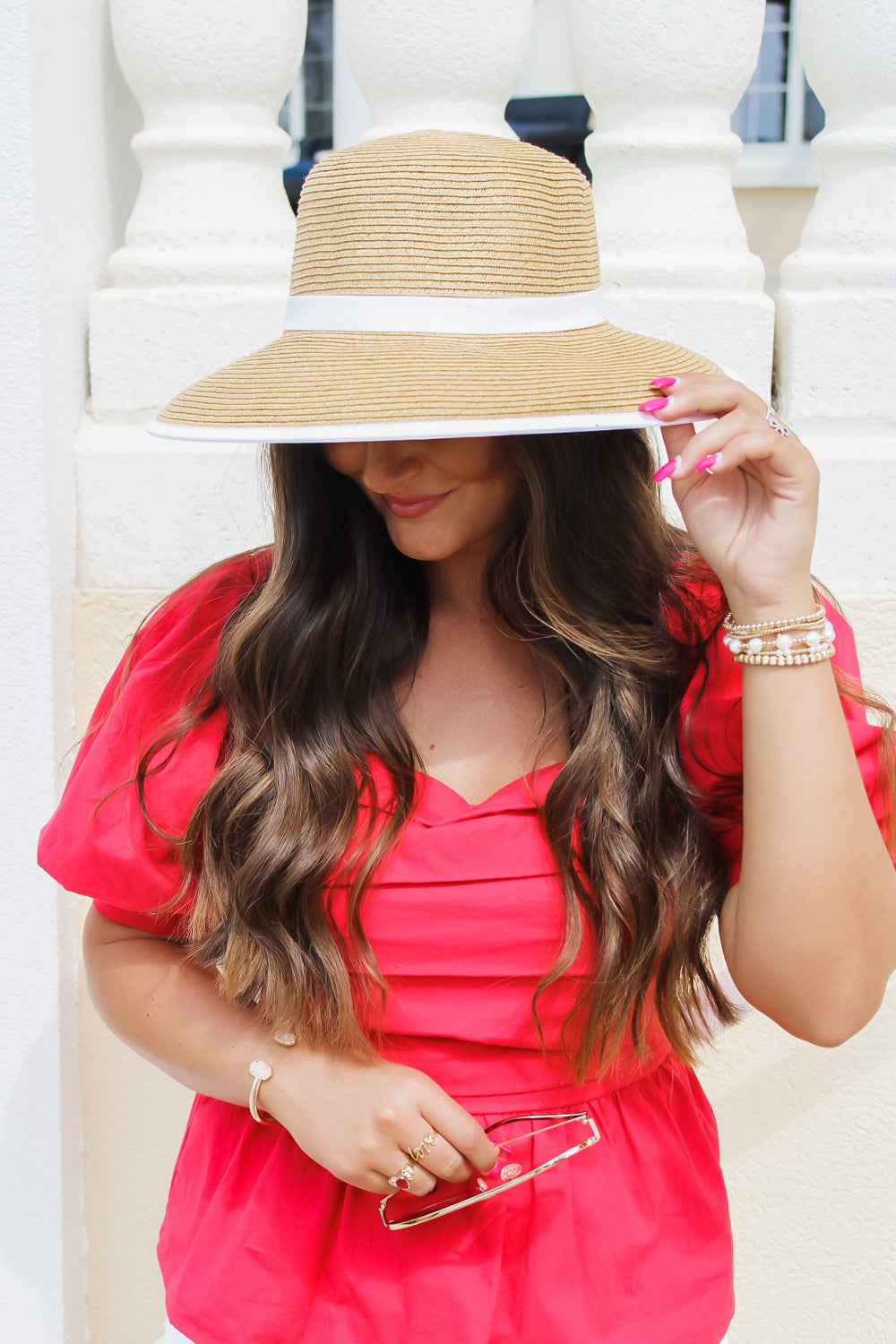 The Victoria Paper Braid Backless Hat - White | Makk Fashions