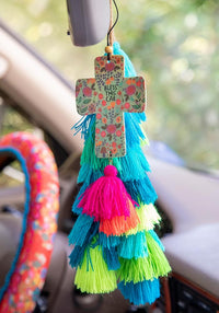 Cross Bless This Car Air Freshener - Natural Life
