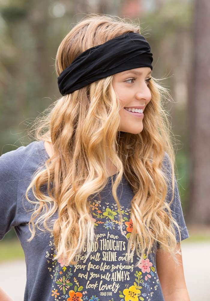 Natural Life Black Boho Bandeau