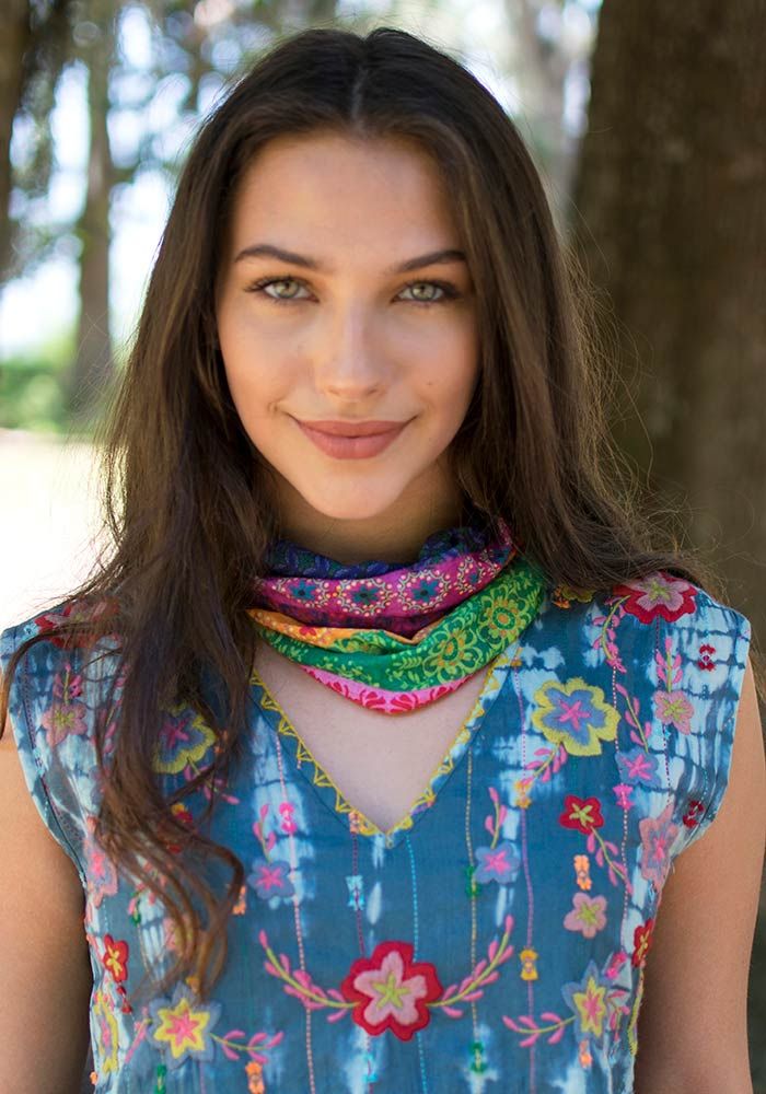 Natural Life Mixed Print Boho Bandeau