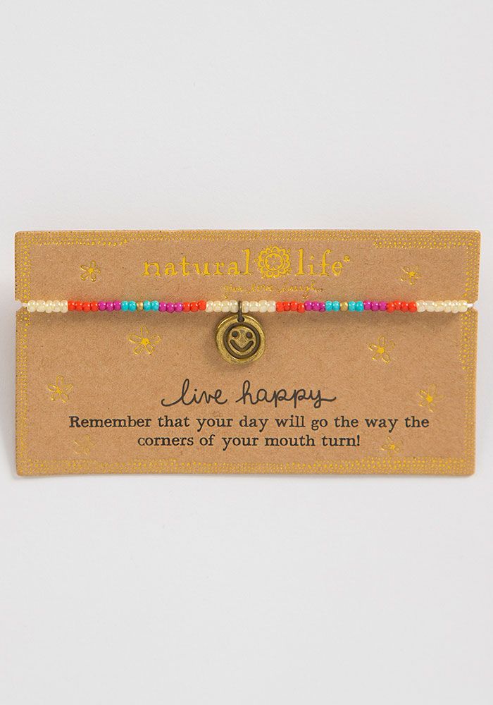 Live Happy Giving Bracelet - Natural Life