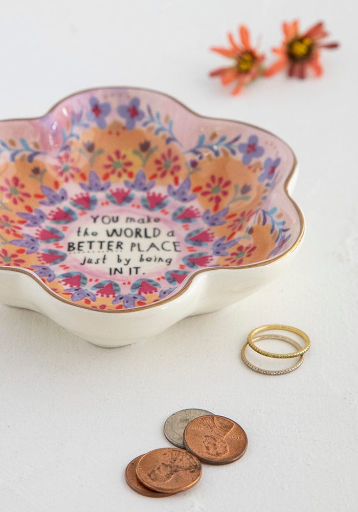 You Make The World Better Trinket Bowl - Natural Life