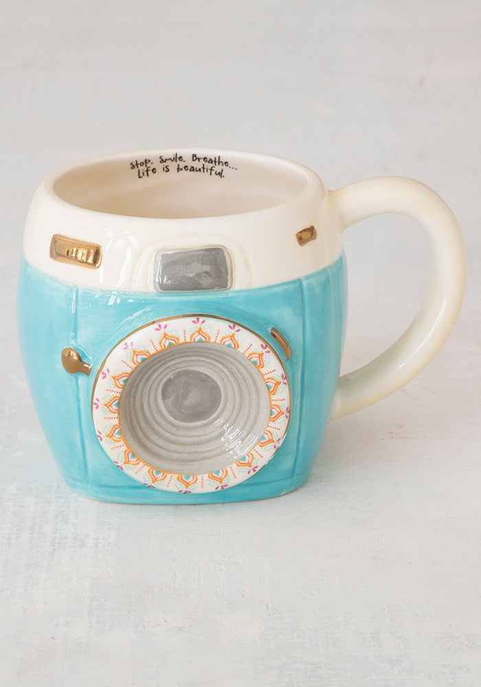 Camera Folk Mug - Natural Life