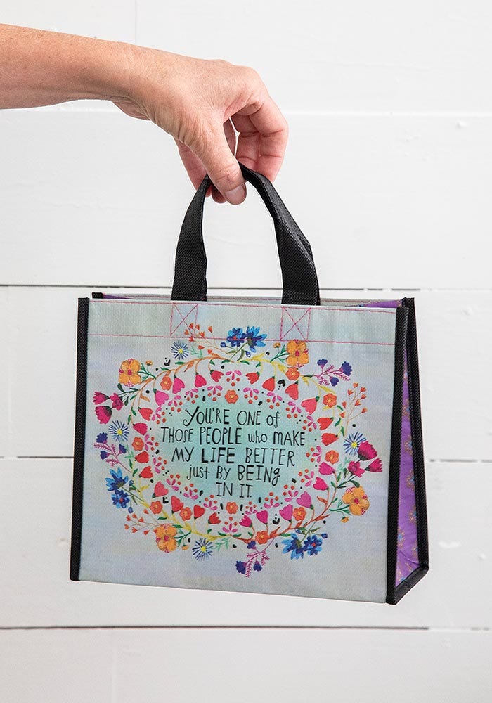 Medium You Make Life Better Happy Bag - Natural Life