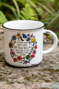 A Wise Girl Once Said Camp Mug - Natural Life
