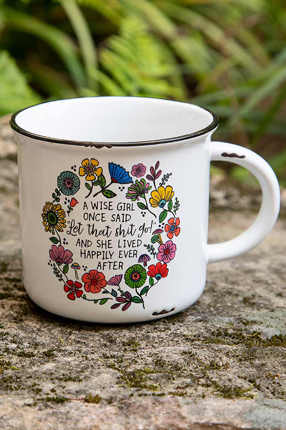 A Wise Girl Once Said Camp Mug - Natural Life