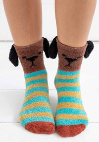 Brown Dog Cozy Sock - Natural Life