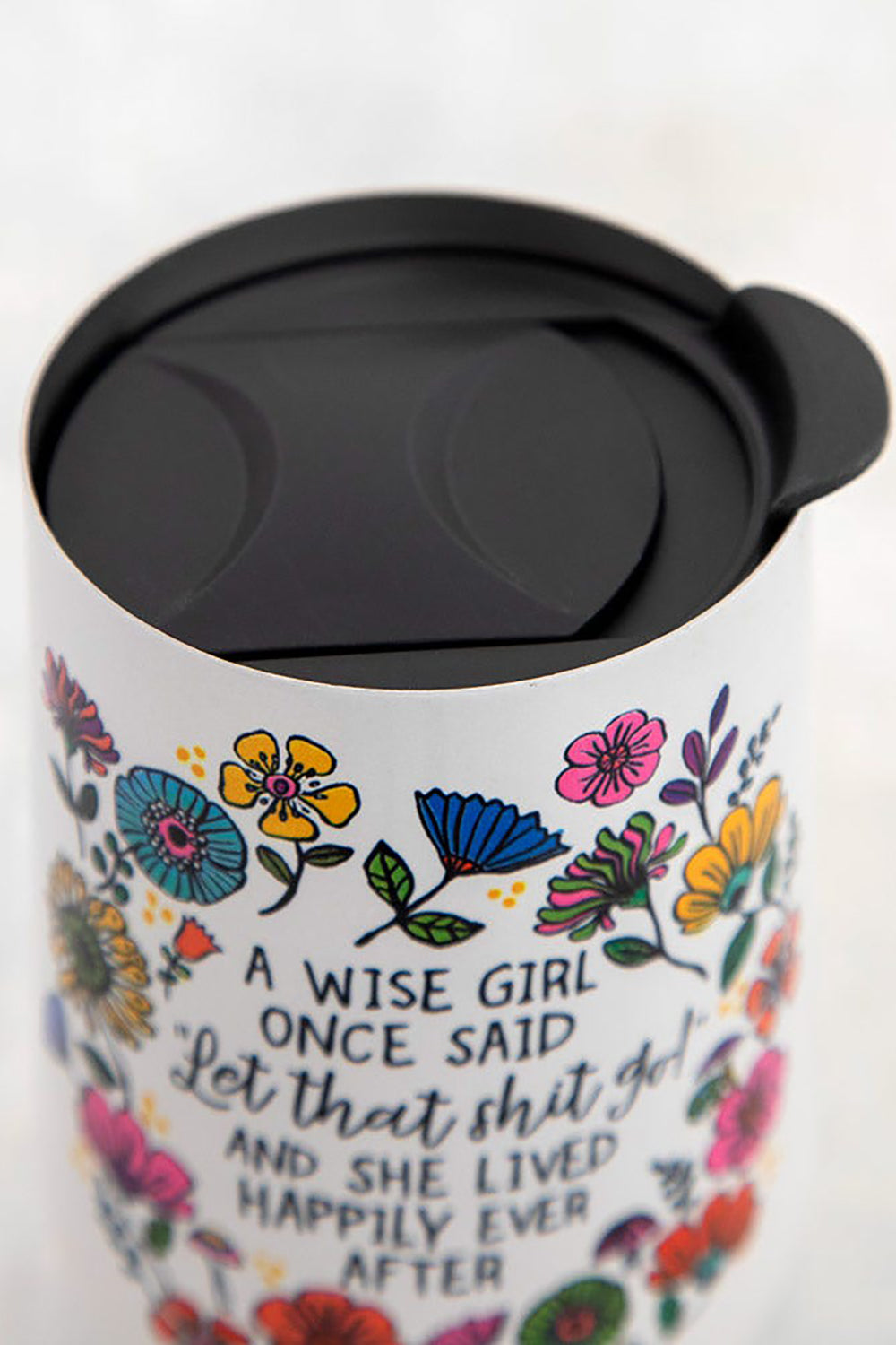 A Wise Girl Once Said Wine Tumbler - Natural Life