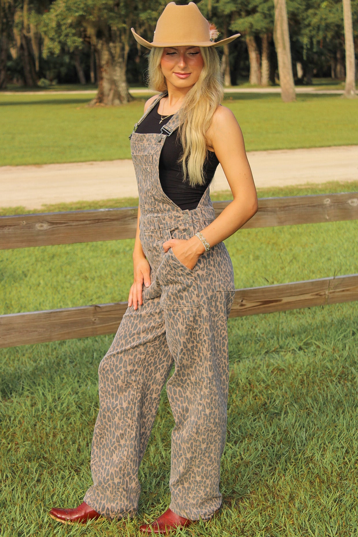 Hidden: Dylan Baggy Cargo Overalls - Cheetah – Makk Fashions