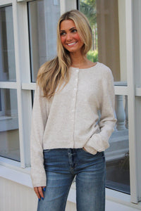Z Supply: Medina Cardigan - Light Heather Oatmeal
