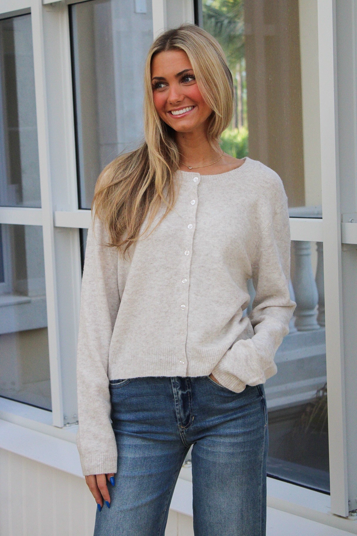 Z Supply: Medina Cardigan - Light Heather Oatmeal