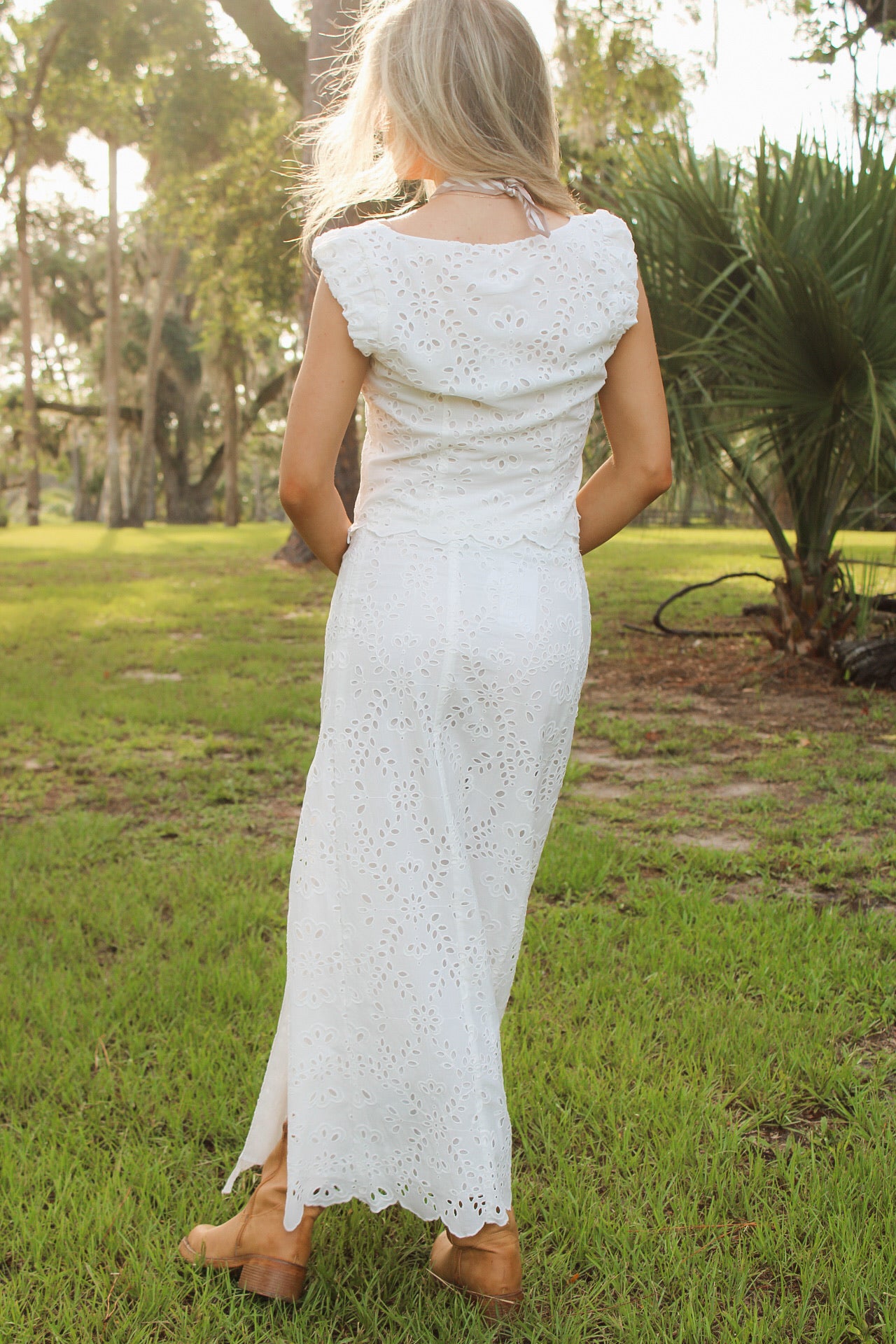 Z Supply: Emrie Eyelet Skirt - White