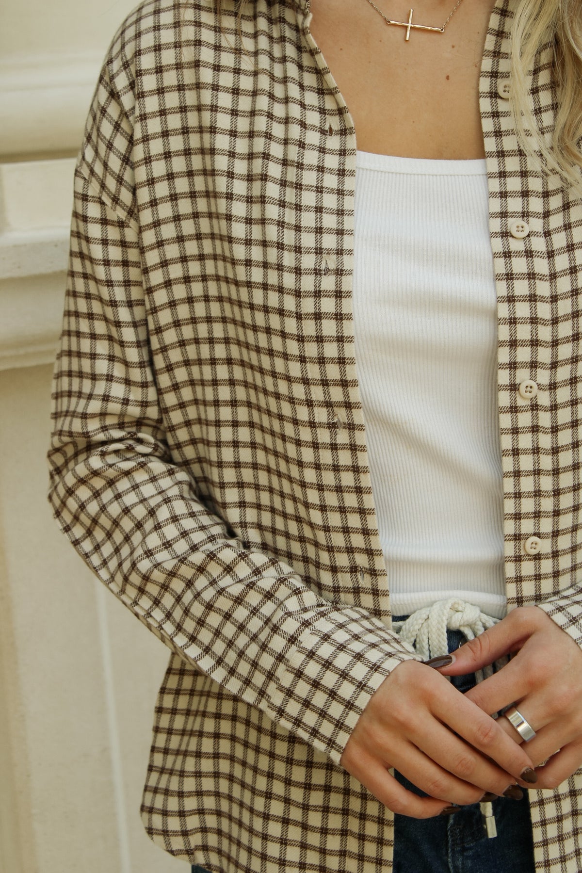 Z-Supply: River Plaid Button Up - Dark Chocolate