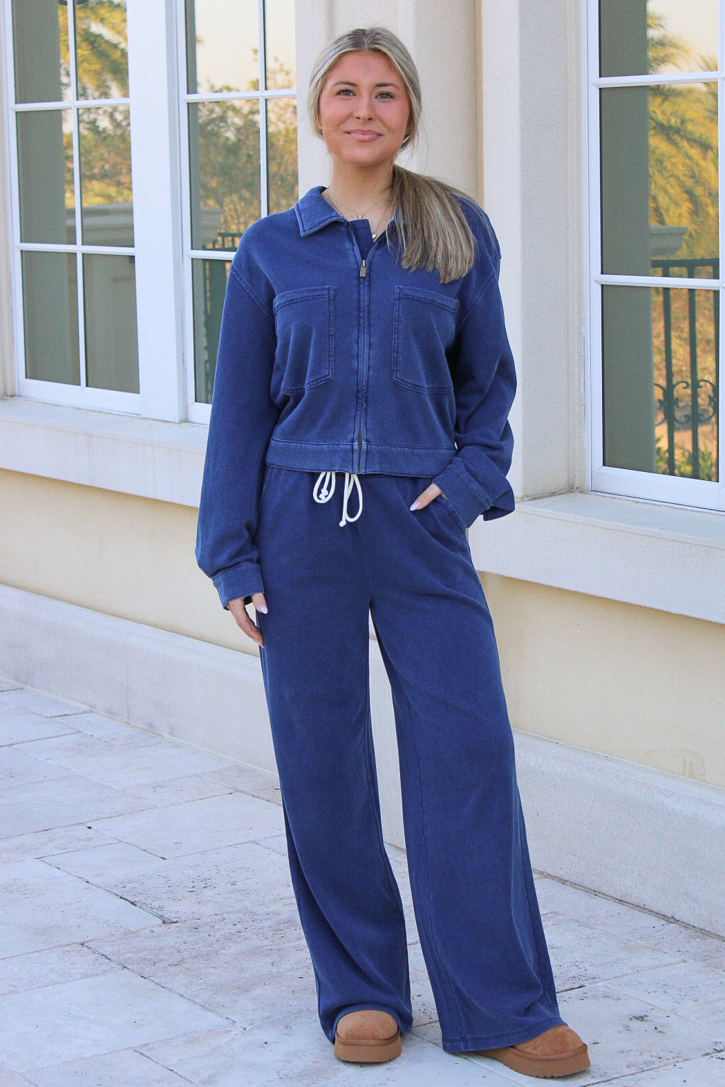 Z Supply: Heritage Knit Denim Jacket - Indigo