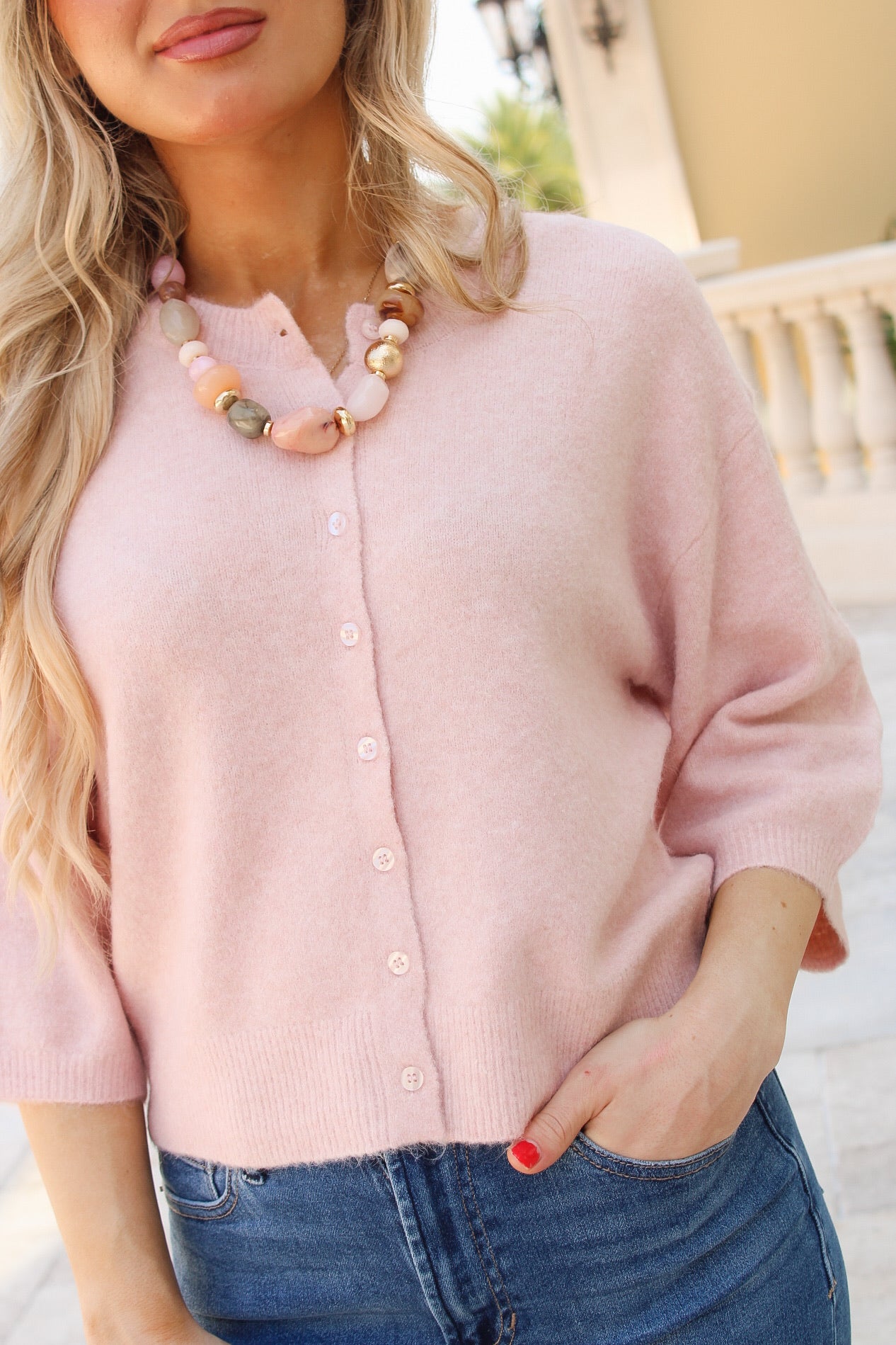 Z Supply: Valor Cardigan - Soft Blush