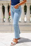 Dear John: Jeanne Mid Rise Cropped Flare Jeans - Catalina Island