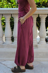 Keepin' It Trendy Jogger Sweatpants - Winterberry