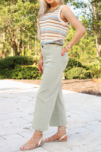 Dear John: Audrey Wide Leg Jean -  Abbey Stone