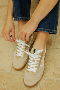 ShuShop: Sedona Suede & Mesh Lo-Top Sneaker - Natural