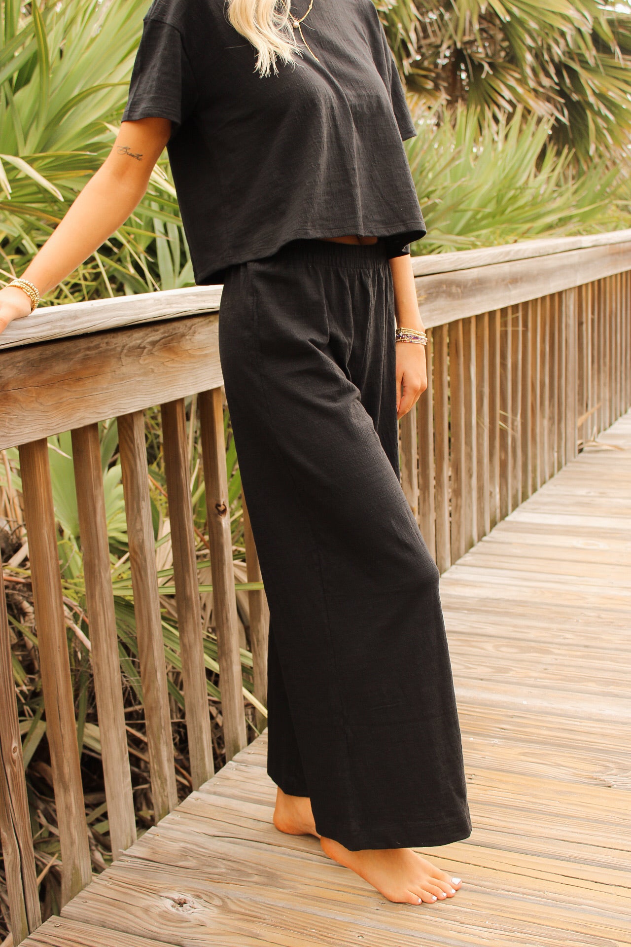 Z Supply: Scout Textured Slub Pant - Black
