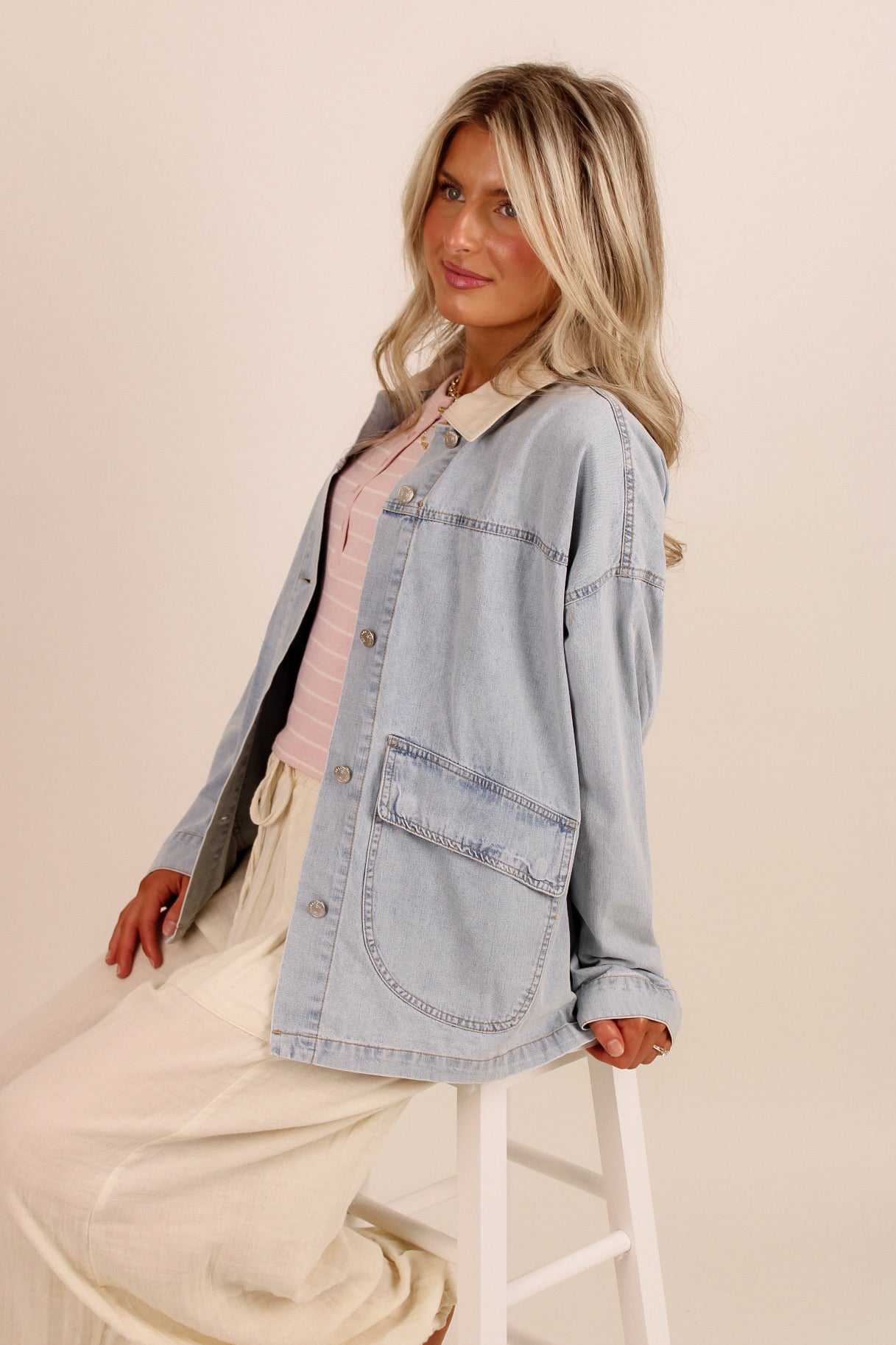 The Renegade Mineral Washed Denim Jacket - Lt. Wash