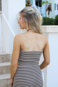 Z Supply: Caffari Stripe Tube Top - Putty