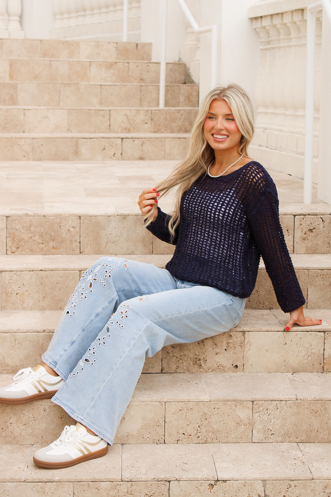 Dear John: Adela Sweater - Black Iris