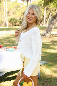 Sadie & Sage: You And Me Cardigan - White