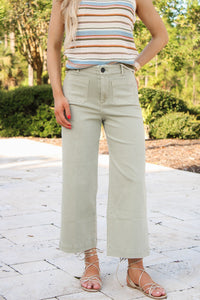 Dear John: Audrey Wide Leg Jean -  Abbey Stone