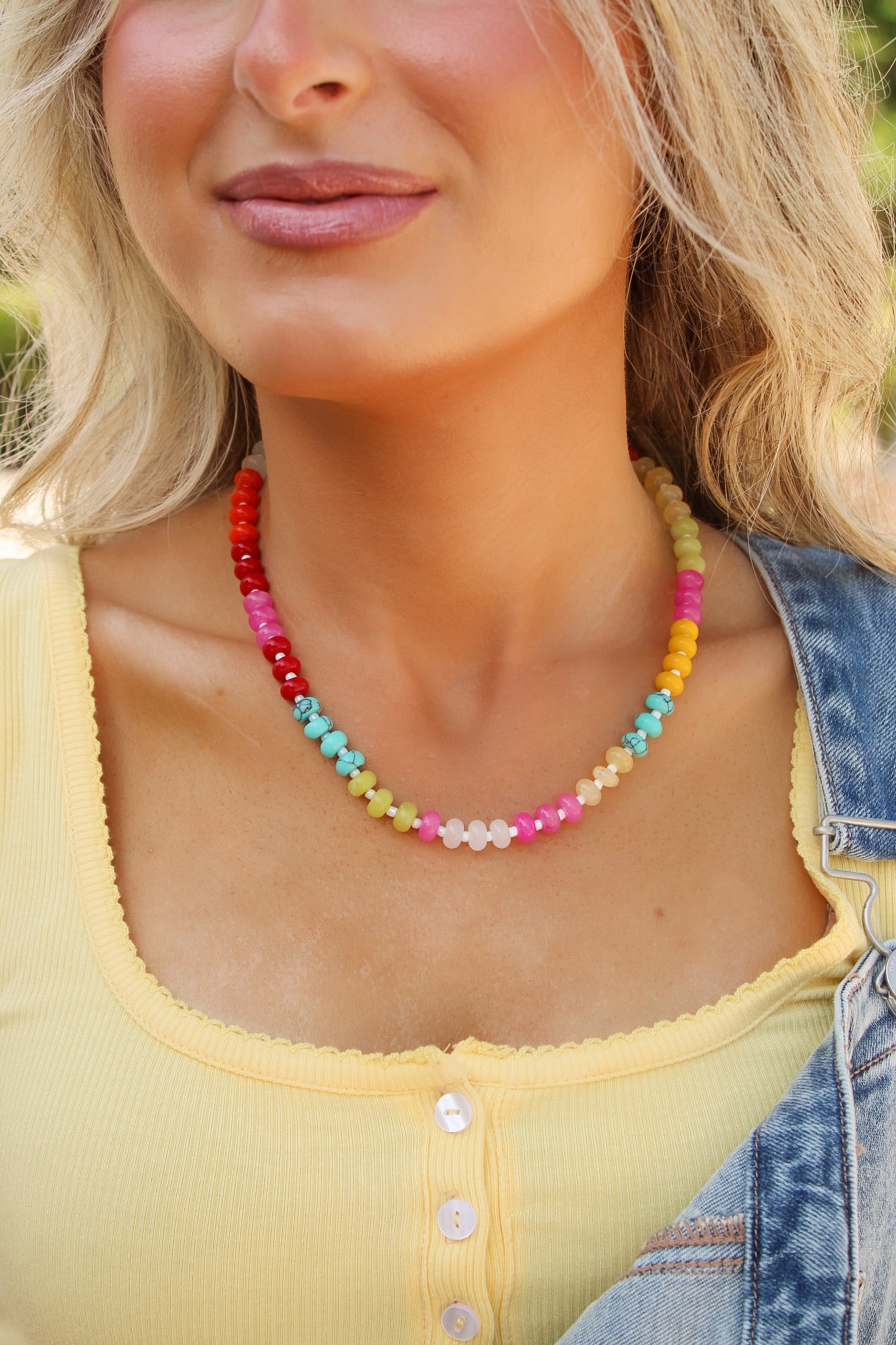 Brinley  Beaded Necklace - Multi