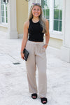 Z Supply: Plaza Airy Pant - Iced Coffee