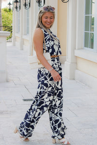 Thoughts Of You Wide Leg Pants - Navy