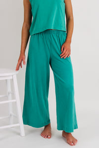 Z Supply: Scout Jersey Cropped Flare Pant - La Palma
