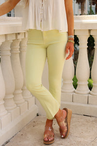 Dear John: Jeanne Flare Jean - Wax Yellow
