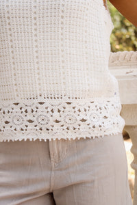 Dear John: Samia Sweater - White