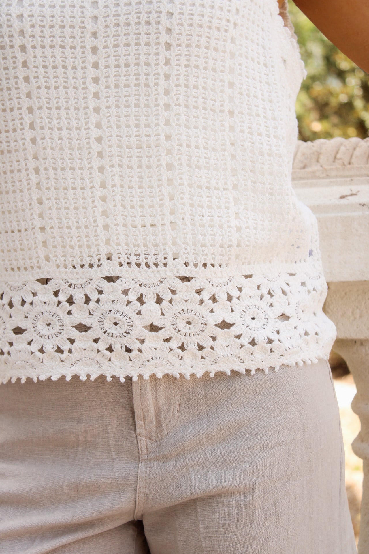 Dear John: Samia Sweater - White