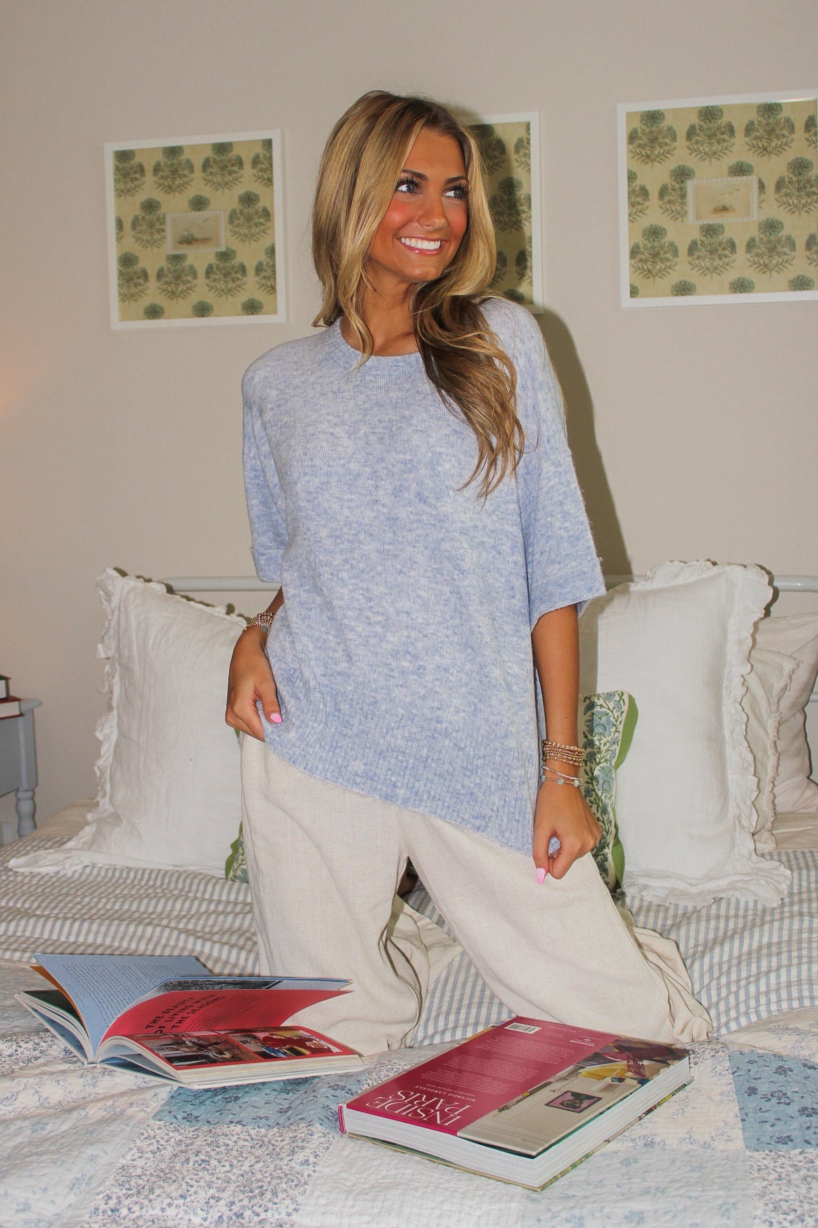 Dear John: Catrina Sweater - Coastline Blue