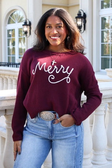 Z Supply: Sienna Merry Sweater - Merlot