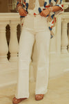 Dear John: Fiona High Rise Wide Leg Jeans - Wheat