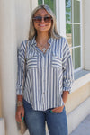 Dear John: Adrianna Dark Blue Stripe