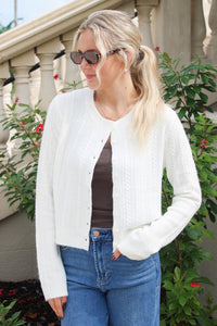 Z Supply: Medina Pointelle Cardigan - Cloud