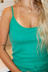 Z Supply: Lynn Pointelle Cami - Light Rainforest