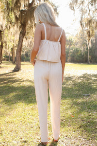 Shoreline Breeze Wide Leg Pants - Lt Khaki